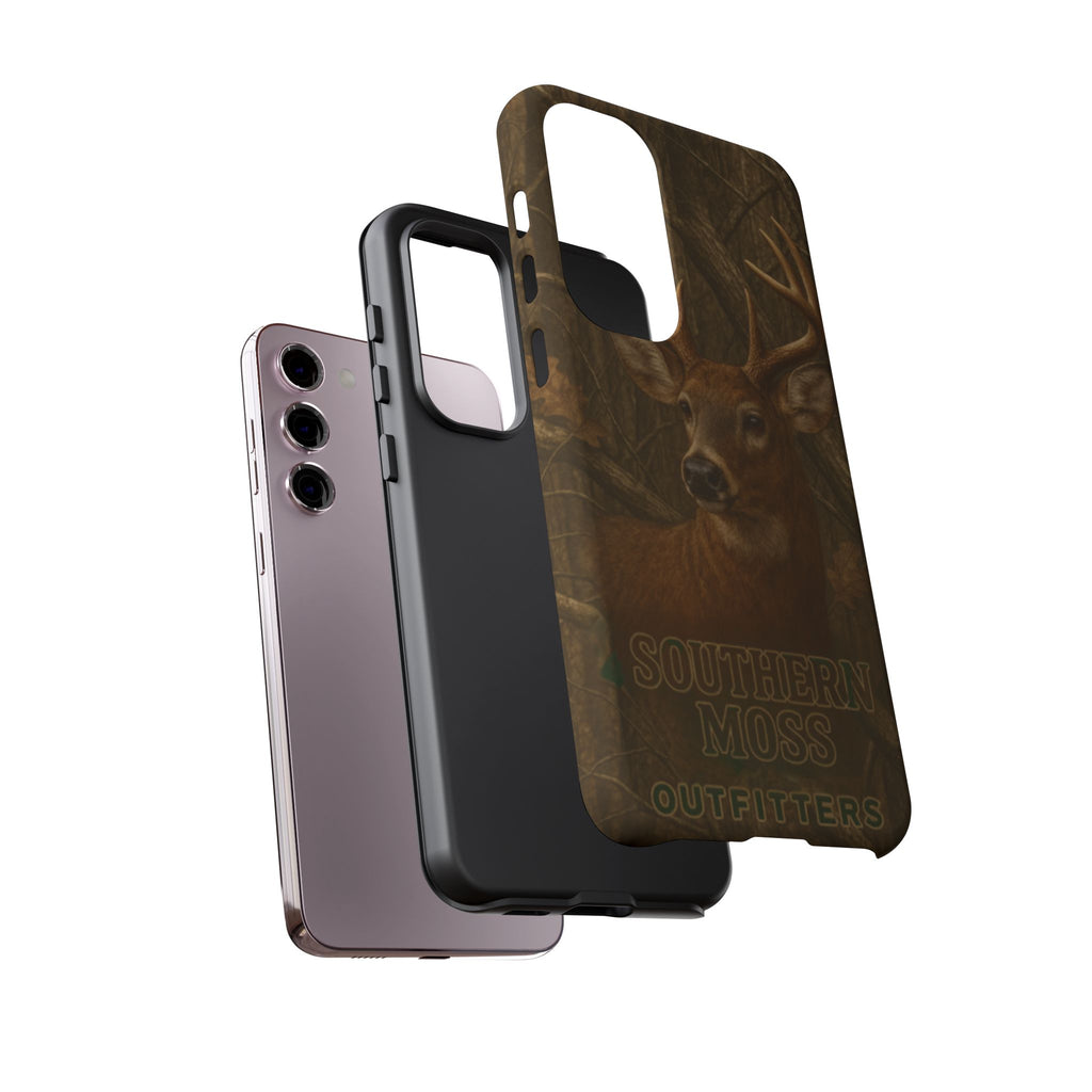 Southern Moss Outfitters Deer Hunting Phone Case – Rugged Outdoor Camo Design, Protective Cover for Outdoor Enthusiasts, Perfect Gift for Nature Lovers, Wildlife Decor