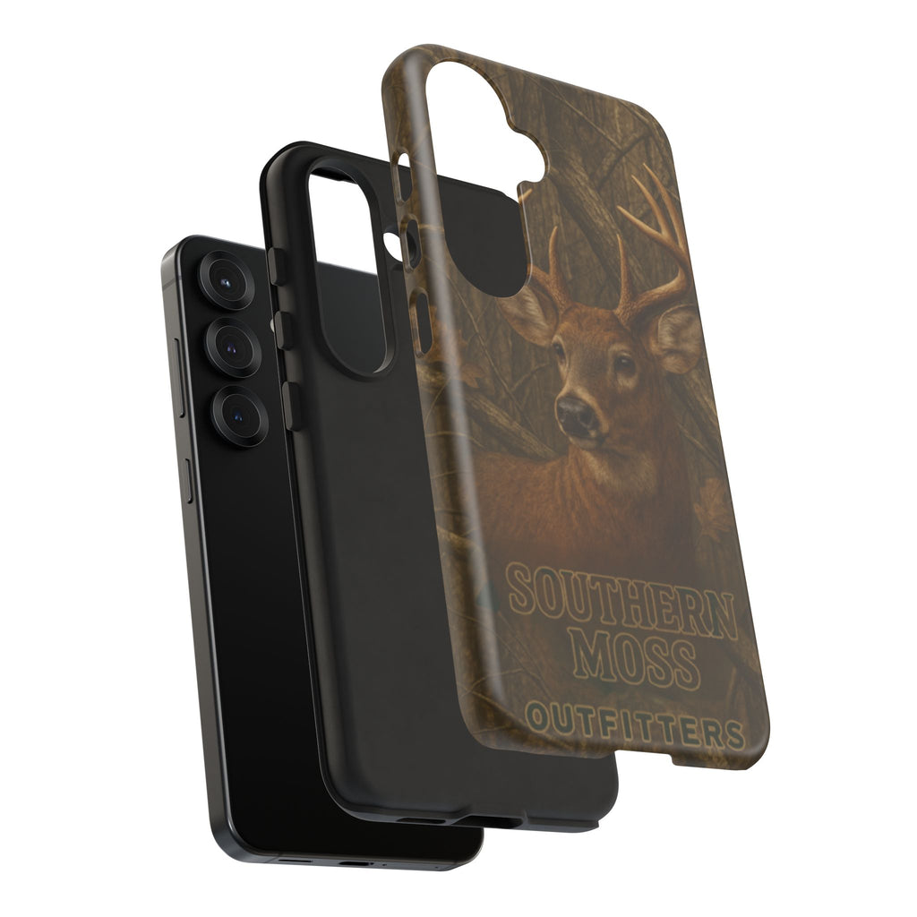 Southern Moss Outfitters Deer Hunting Phone Case – Rugged Outdoor Camo Design, Protective Cover for Outdoor Enthusiasts, Perfect Gift for Nature Lovers, Wildlife Decor