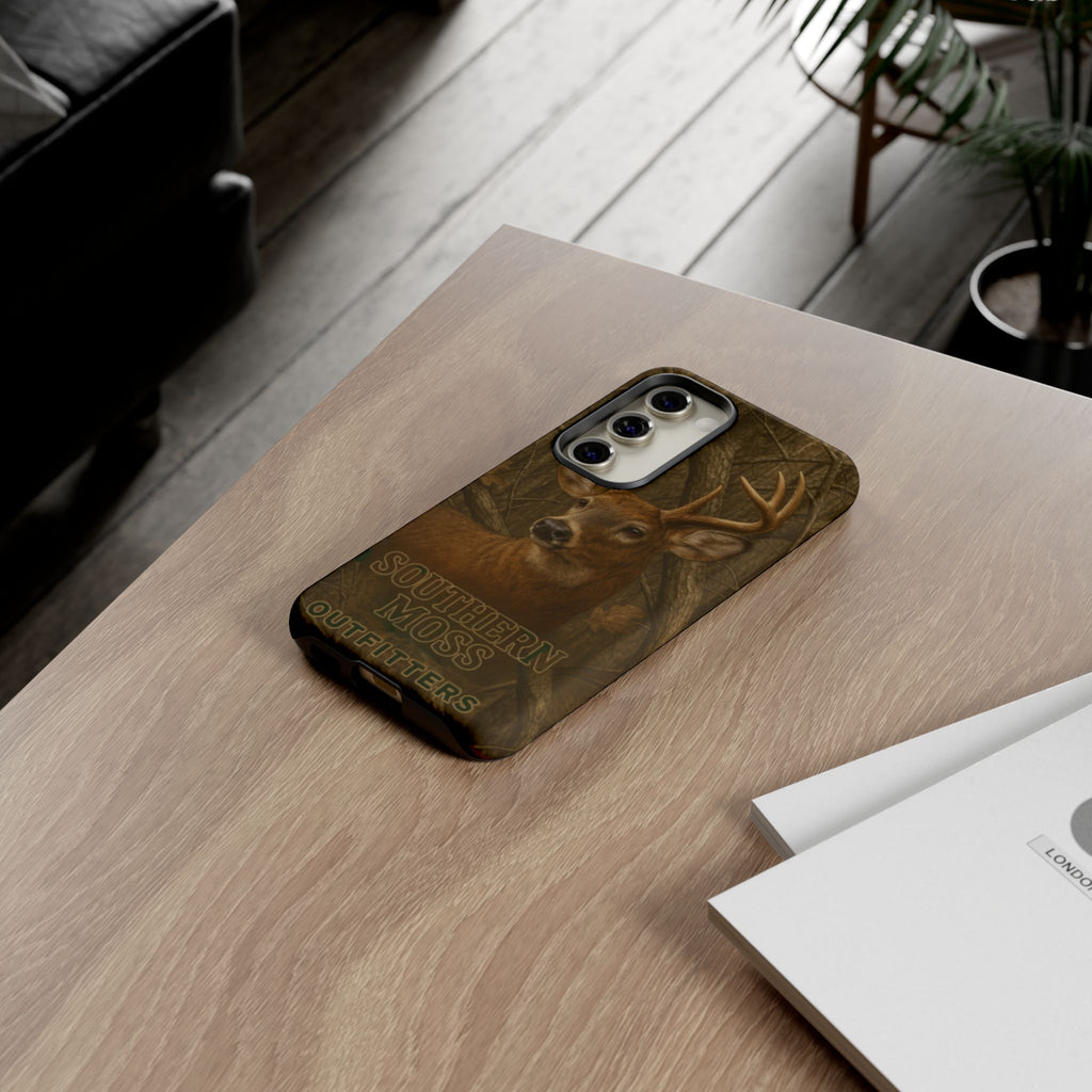 Southern Moss Outfitters Deer Hunting Phone Case – Rugged Outdoor Camo Design, Protective Cover for Outdoor Enthusiasts, Perfect Gift for Nature Lovers, Wildlife Decor