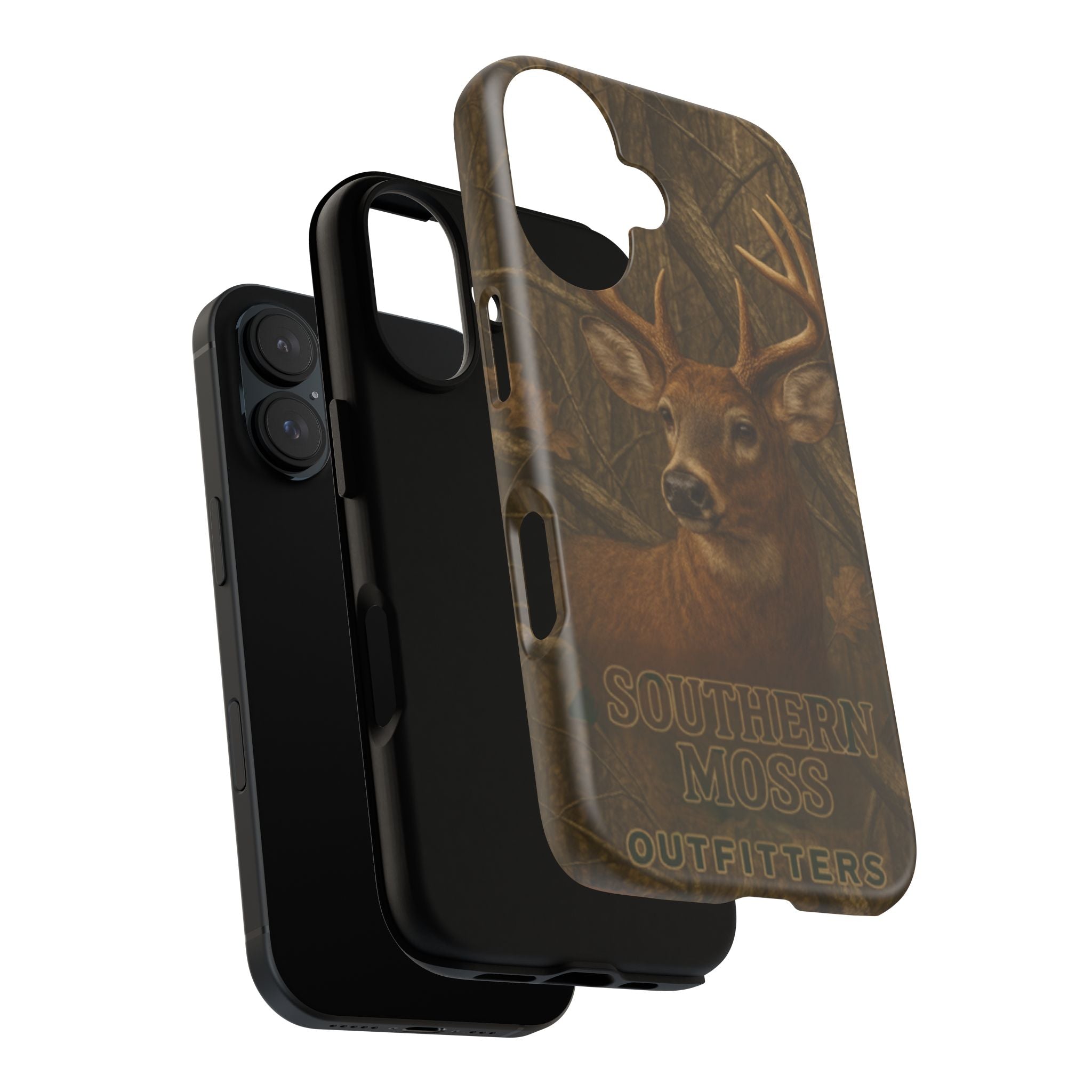 Southern Moss Outfitters Deer Hunting Phone Case – Rugged Outdoor Camo Design, Protective Cover for Outdoor Enthusiasts, Perfect Gift for Nature Lovers, Wildlife Decor