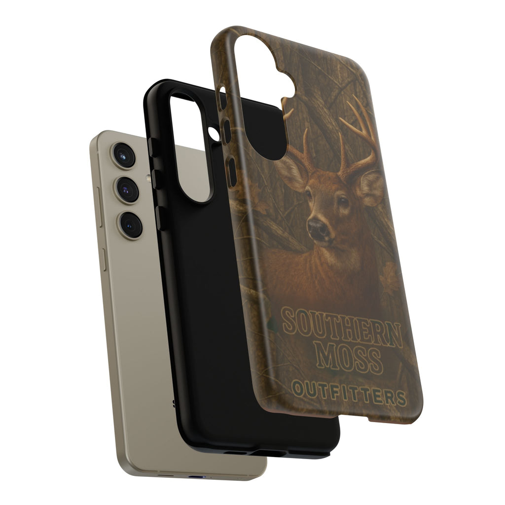 Southern Moss Outfitters Deer Hunting Phone Case – Rugged Outdoor Camo Design, Protective Cover for Outdoor Enthusiasts, Perfect Gift for Nature Lovers, Wildlife Decor
