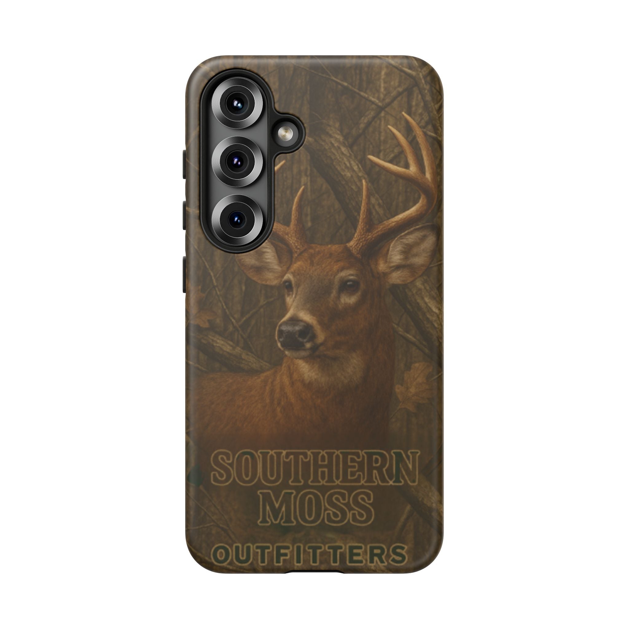 Southern Moss Outfitters Deer Hunting Phone Case – Rugged Outdoor Camo Design, Protective Cover for Outdoor Enthusiasts, Perfect Gift for Nature Lovers, Wildlife Decor