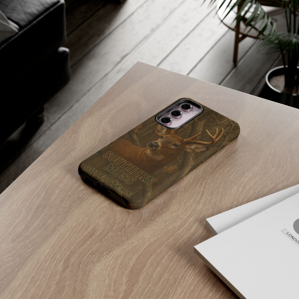 Southern Moss Outfitters Deer Hunting Phone Case – Rugged Outdoor Camo Design, Protective Cover for Outdoor Enthusiasts, Perfect Gift for Nature Lovers, Wildlife Decor