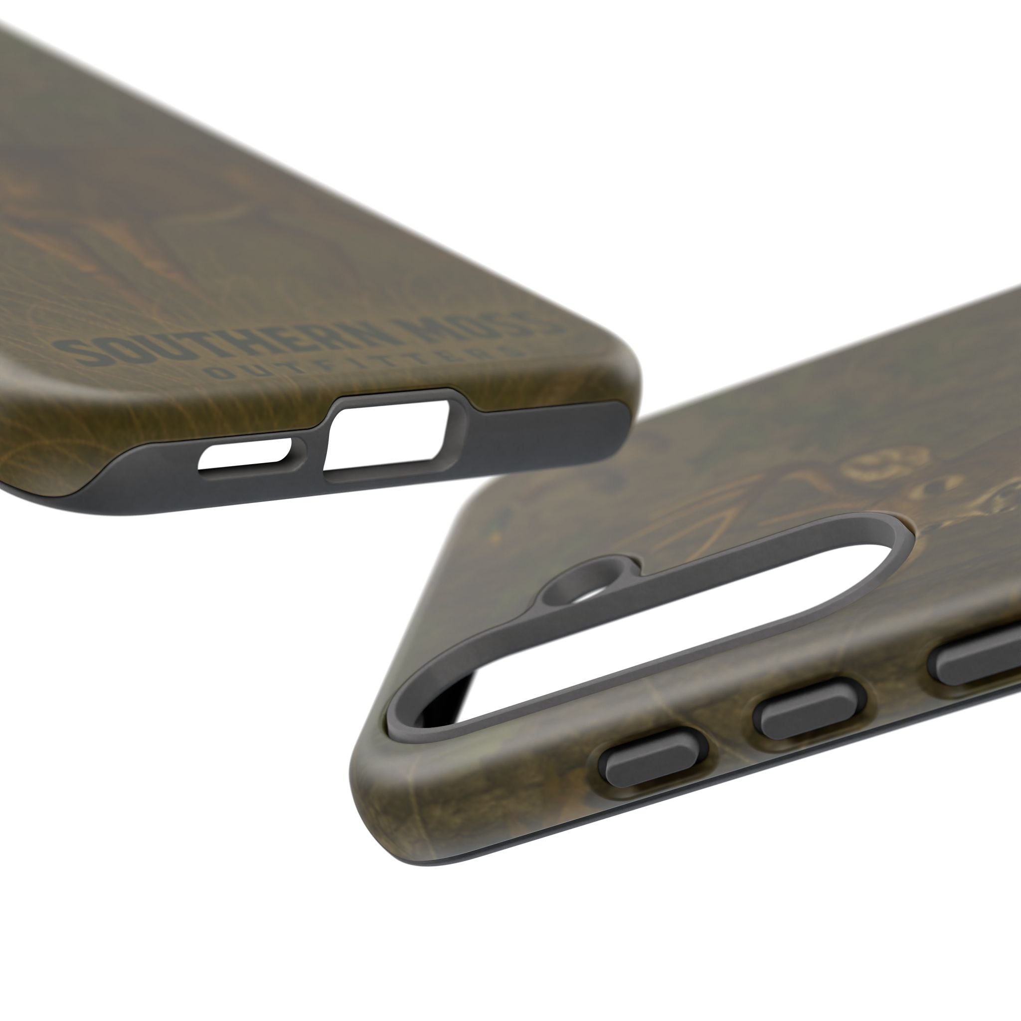 Hunting Phone Case – Deer & Ducks Design | Southern Moss Outfitters | Rugged Camo Outdoor iPhone Case