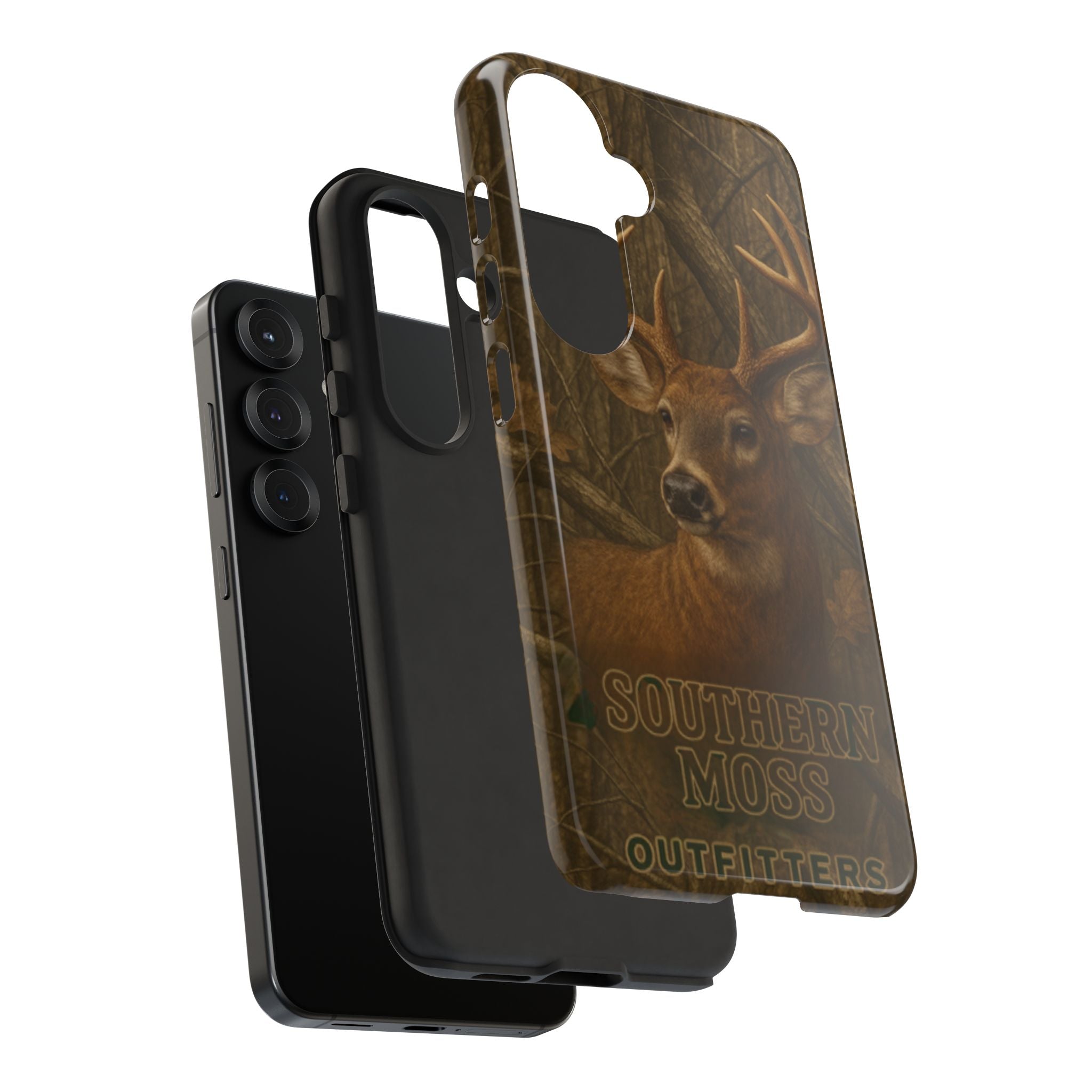 Southern Moss Outfitters Deer Hunting Phone Case – Rugged Outdoor Camo Design, Protective Cover for Outdoor Enthusiasts, Perfect Gift for Nature Lovers, Wildlife Decor