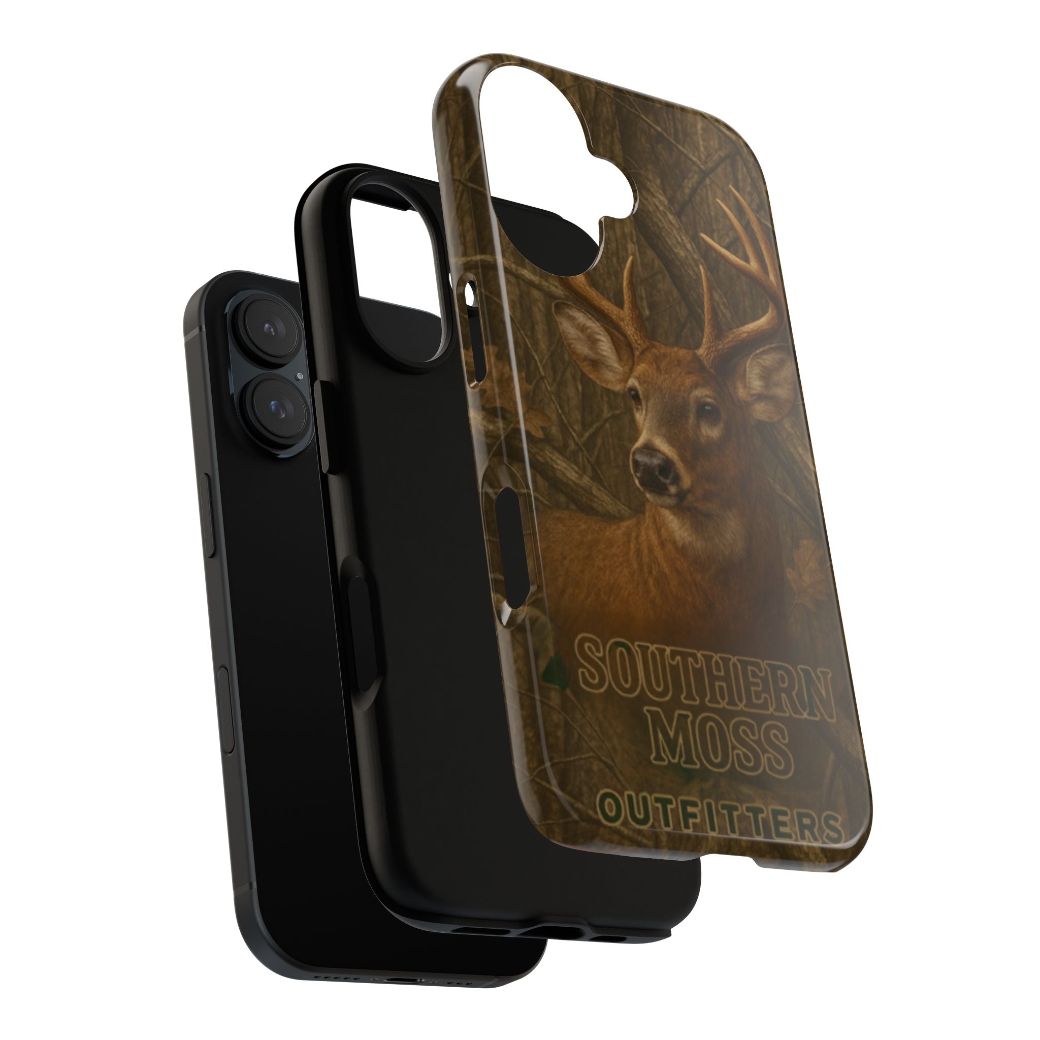 Southern Moss Outfitters Deer Hunting Phone Case – Rugged Outdoor Camo Design, Protective Cover for Outdoor Enthusiasts, Perfect Gift for Nature Lovers, Wildlife Decor