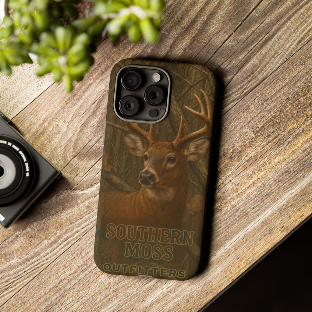 Southern Moss Outfitters Deer Hunting Phone Case – Rugged Outdoor Camo Design, Protective Cover for Outdoor Enthusiasts, Perfect Gift for Nature Lovers, Wildlife Decor