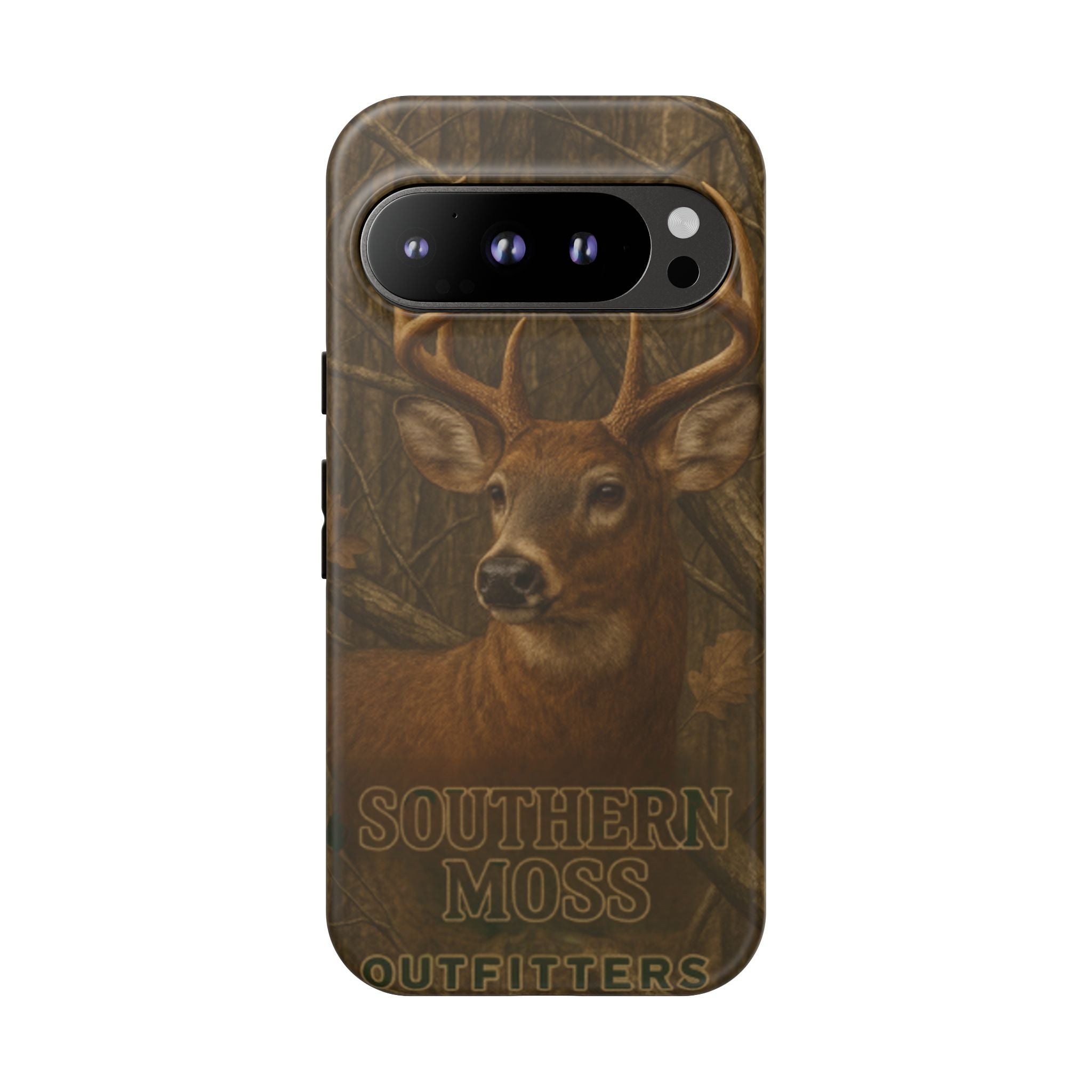 Southern Moss Outfitters Deer Hunting Phone Case – Rugged Outdoor Camo Design, Protective Cover for Outdoor Enthusiasts, Perfect Gift for Nature Lovers, Wildlife Decor
