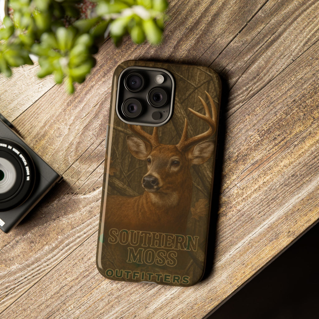 Southern Moss Outfitters Deer Hunting Phone Case – Rugged Outdoor Camo Design, Protective Cover for Outdoor Enthusiasts, Perfect Gift for Nature Lovers, Wildlife Decor