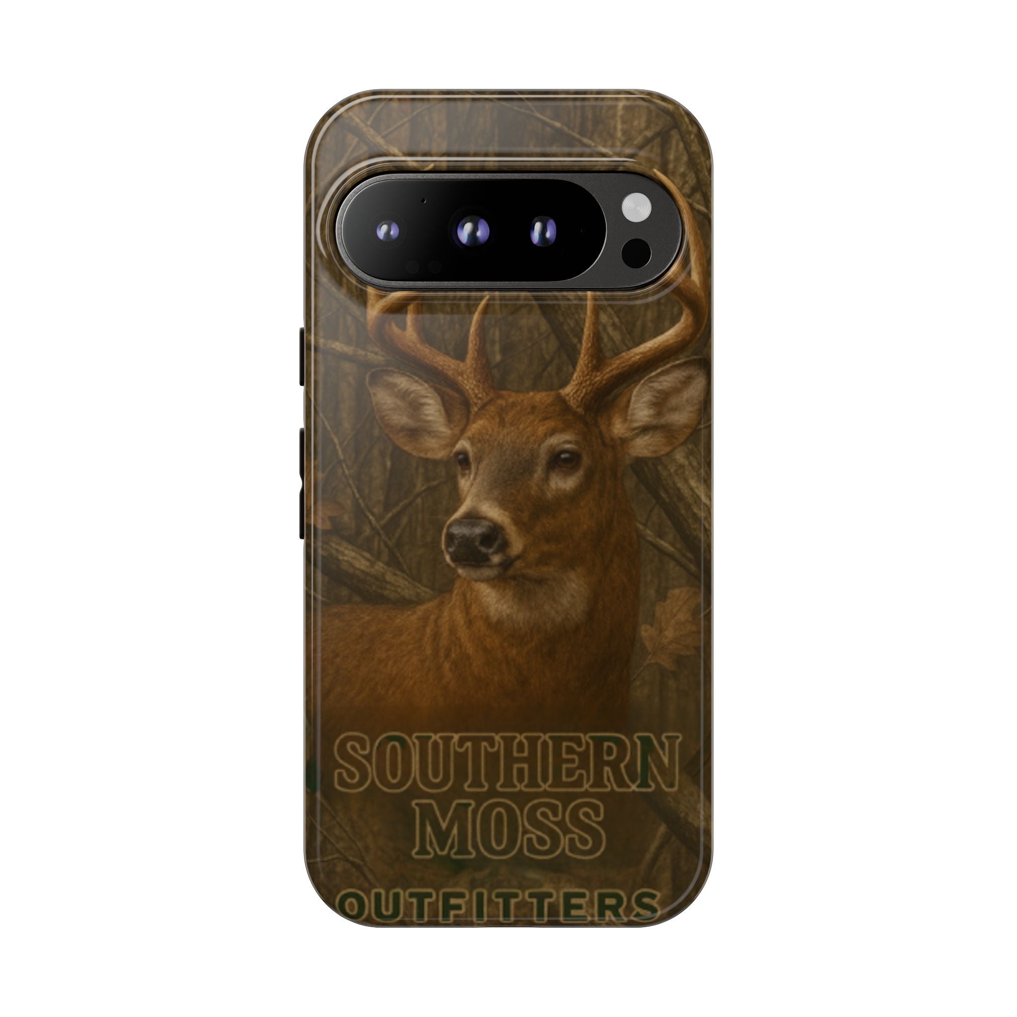 Southern Moss Outfitters Deer Hunting Phone Case – Rugged Outdoor Camo Design, Protective Cover for Outdoor Enthusiasts, Perfect Gift for Nature Lovers, Wildlife Decor