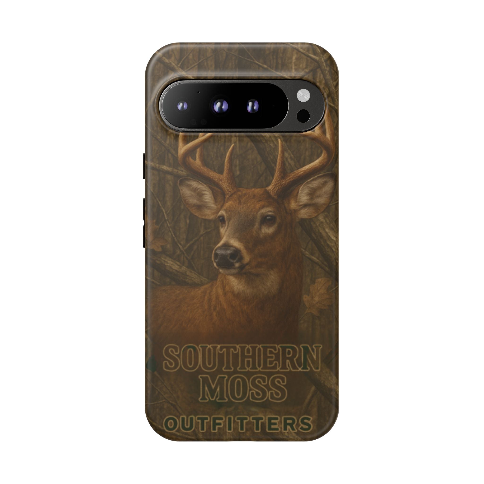Southern Moss Outfitters Deer Hunting Phone Case – Rugged Outdoor Camo Design, Protective Cover for Outdoor Enthusiasts, Perfect Gift for Nature Lovers, Wildlife Decor