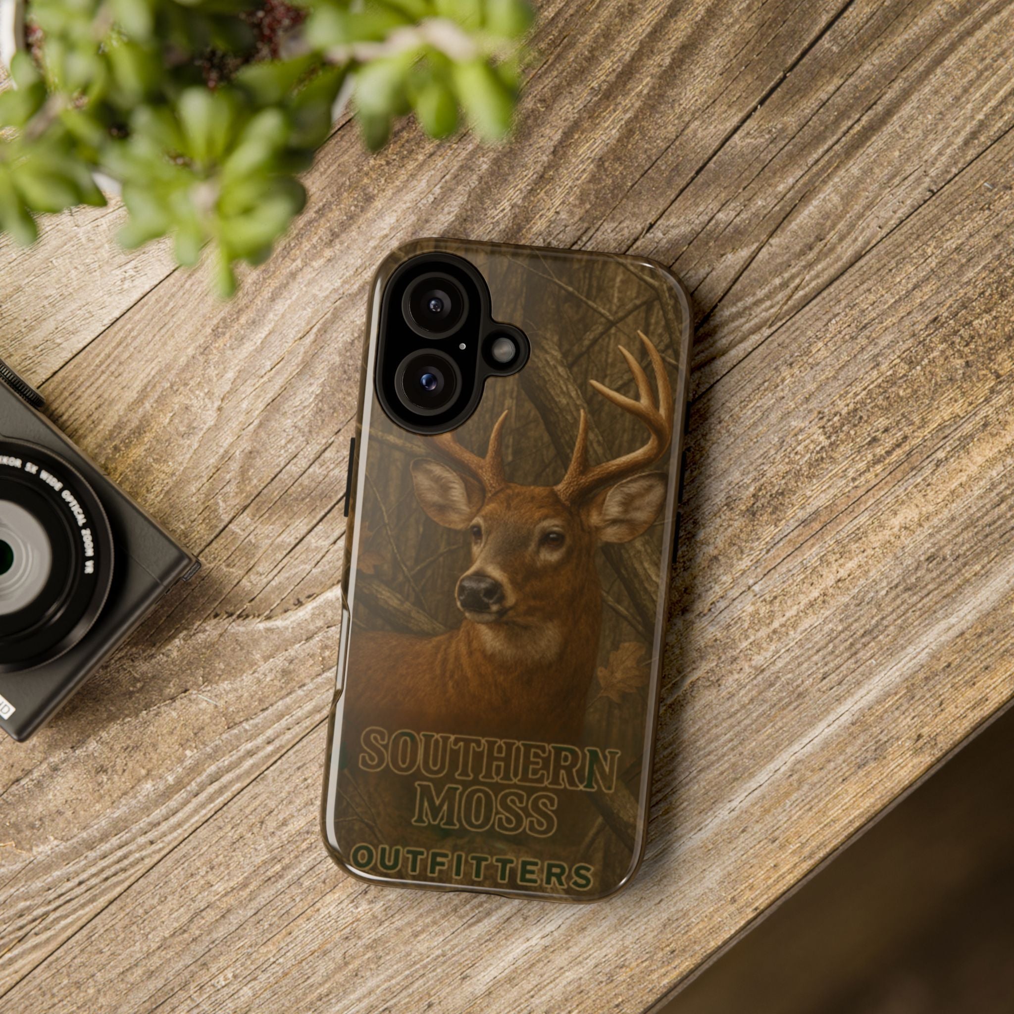 Southern Moss Outfitters Deer Hunting Phone Case – Rugged Outdoor Camo Design, Protective Cover for Outdoor Enthusiasts, Perfect Gift for Nature Lovers, Wildlife Decor