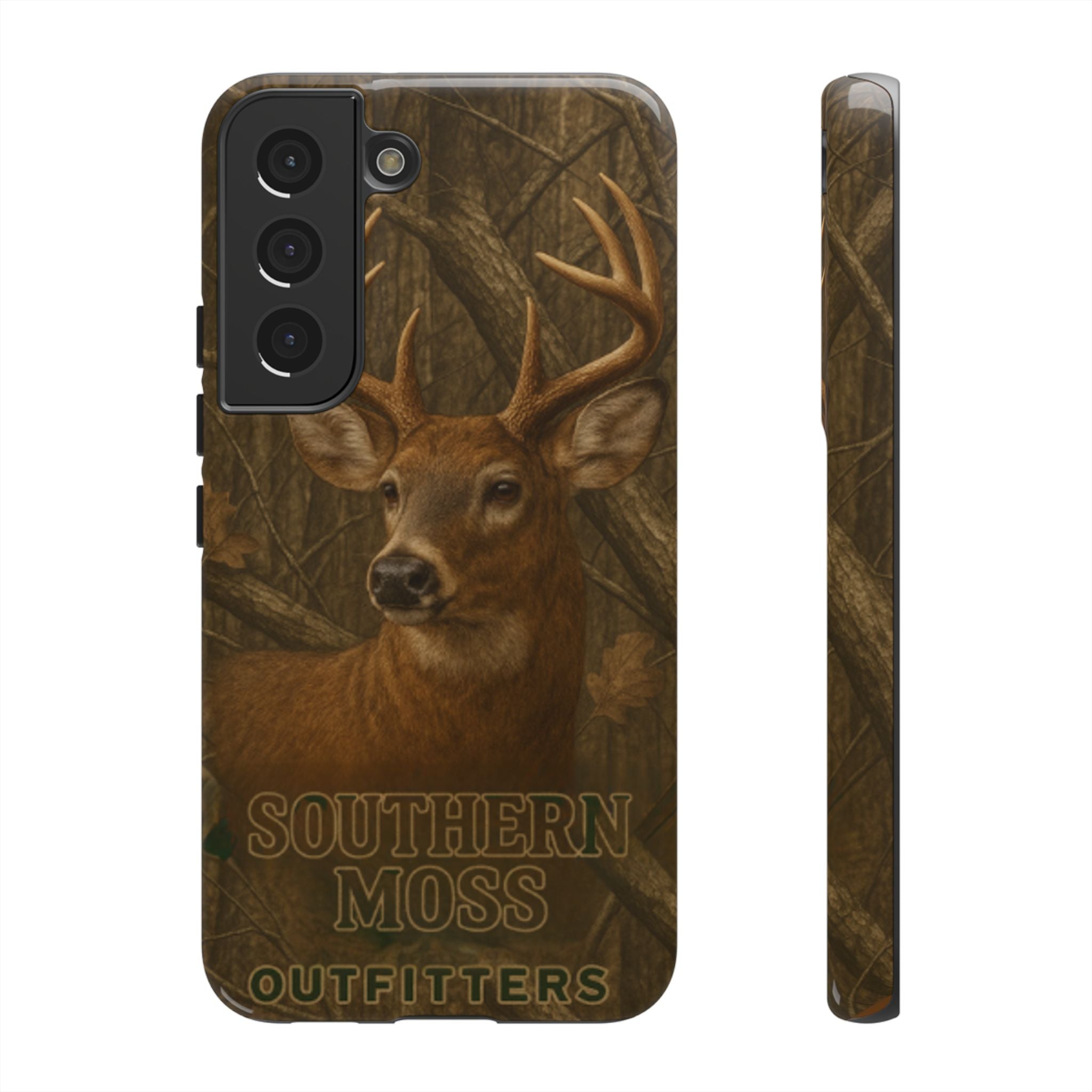 Southern Moss Outfitters Deer Hunting Phone Case – Rugged Outdoor Camo Design, Protective Cover for Outdoor Enthusiasts, Perfect Gift for Nature Lovers, Wildlife Decor