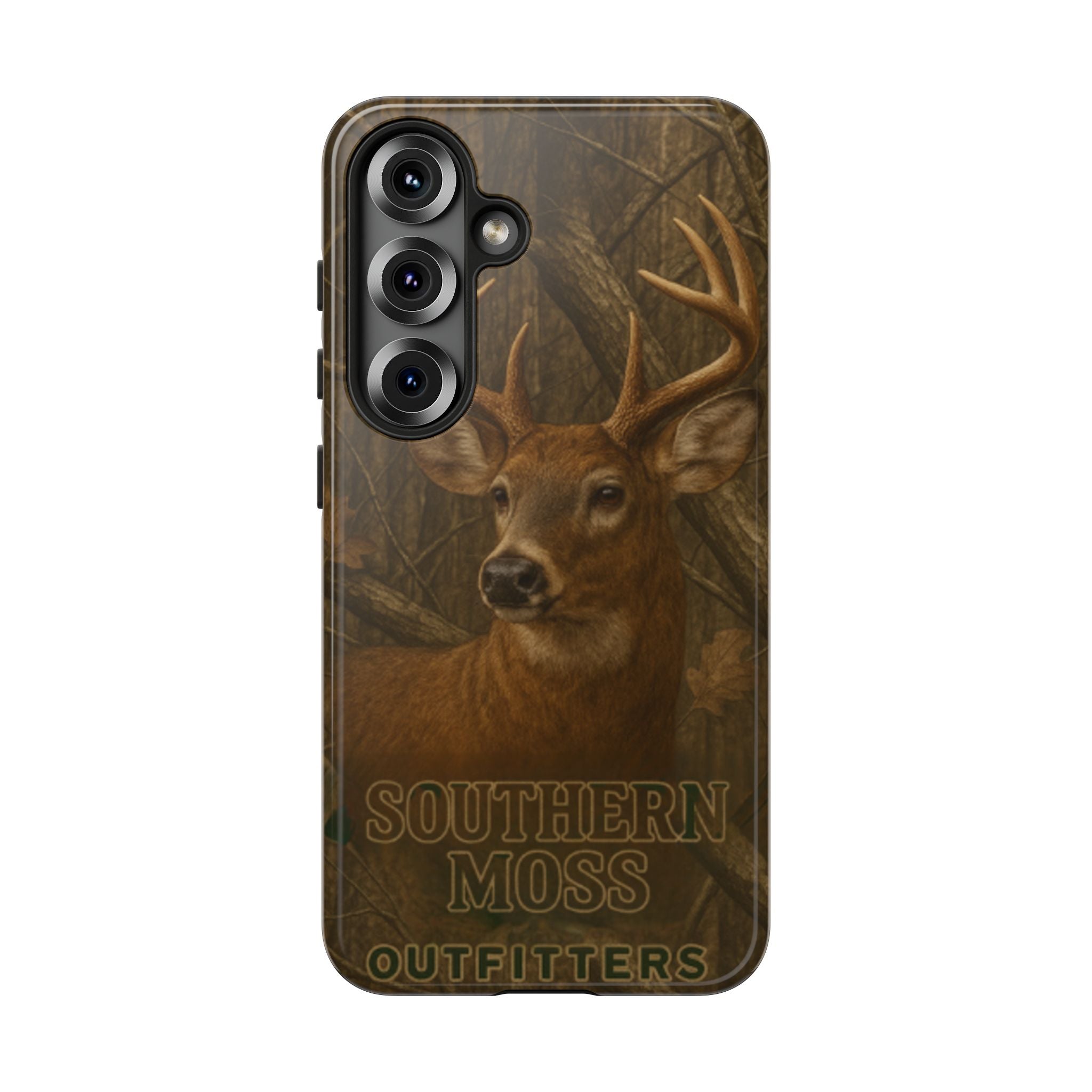 Southern Moss Outfitters Deer Hunting Phone Case – Rugged Outdoor Camo Design, Protective Cover for Outdoor Enthusiasts, Perfect Gift for Nature Lovers, Wildlife Decor