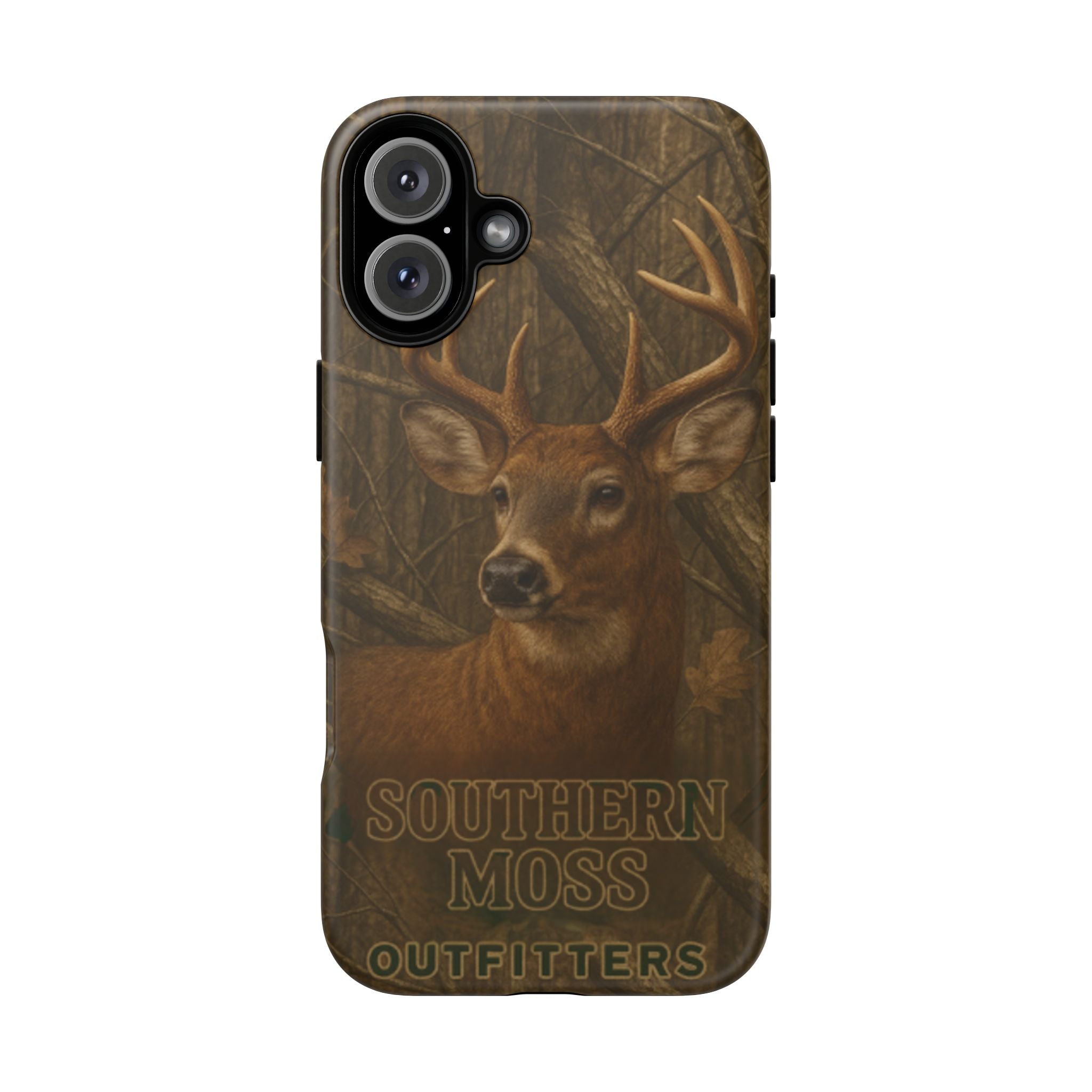 Southern Moss Outfitters Deer Hunting Phone Case – Rugged Outdoor Camo Design, Protective Cover for Outdoor Enthusiasts, Perfect Gift for Nature Lovers, Wildlife Decor