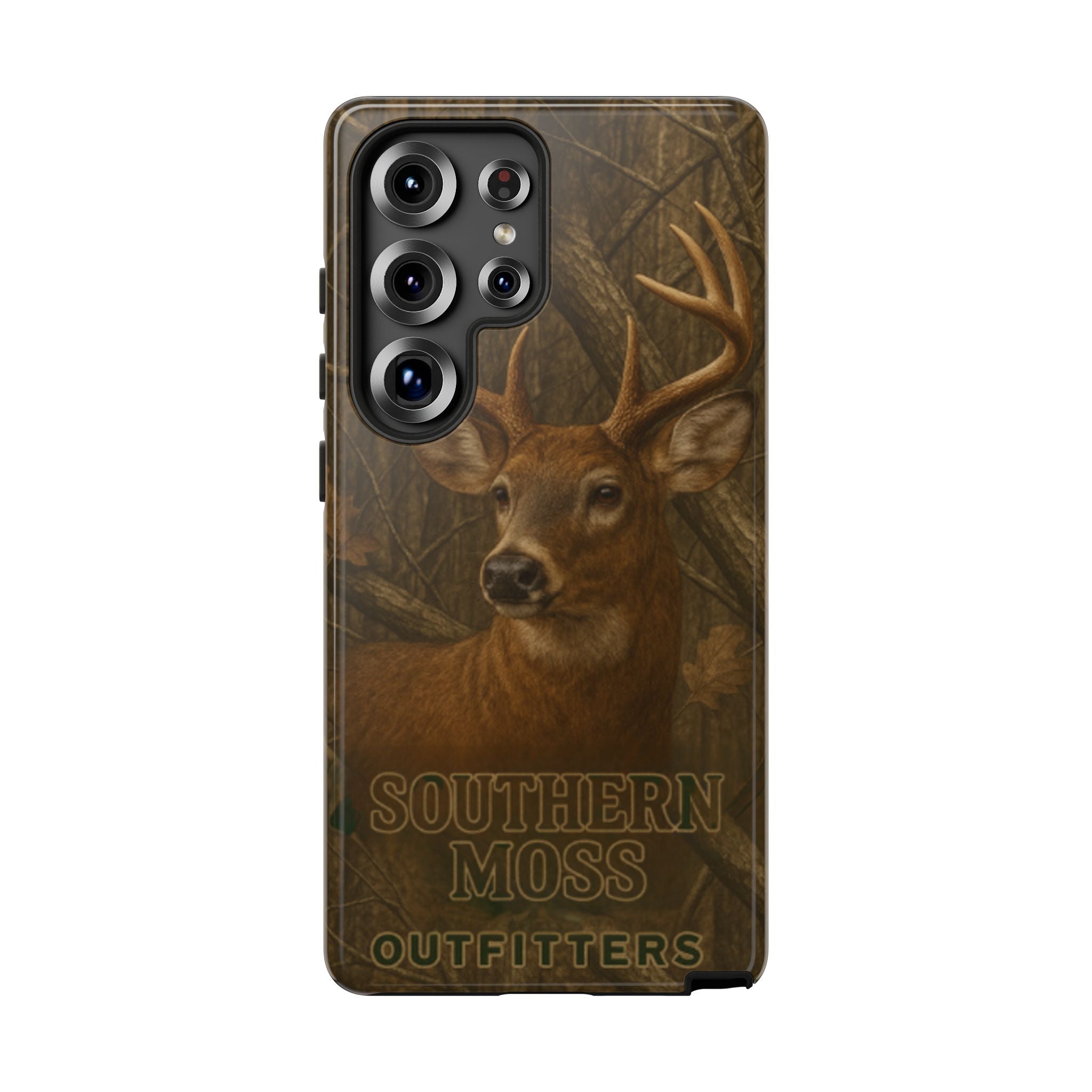 Southern Moss Outfitters Deer Hunting Phone Case – Rugged Outdoor Camo Design, Protective Cover for Outdoor Enthusiasts, Perfect Gift for Nature Lovers, Wildlife Decor